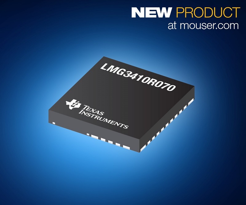 TI’s LMG3410R070 GaN Power Stage, Now at Mouser